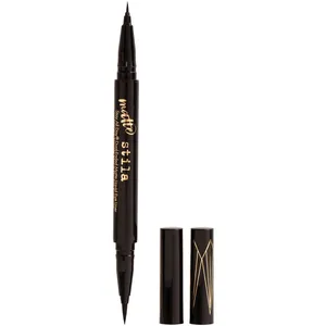 Stila Stay All Day Dual-Ended Matte Liquid Eye Liner - Dark Brown, Waterproof, Long-Wearing