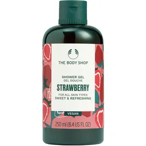 Strawberry Shower Gel with Cold-Pressed Strawberry Seed Oil and Vanilla - Gentle Cleanser
