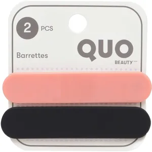 Stylish Quo Beauty 2pk Barrette for All Hair Types - Secure Hold & Fashionable Statement Piece
