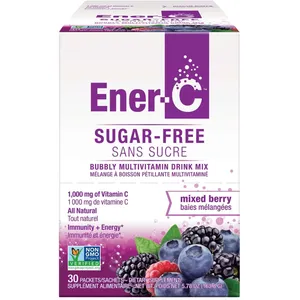 Sugar Free Mixed Berry Ener-C Multivitamin Drink Mix with Vitamin C and Essential Minerals
