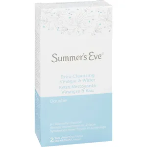 Summer's Eve Extra Cleansing Vinegar & Water Douche, 2 Units, pH-Balanced Formula for Freshness