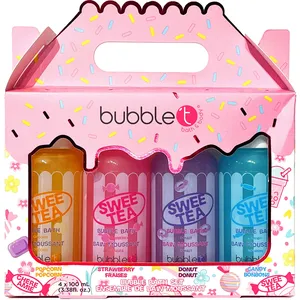 SweeTea Bubble Bath Kit - Set of 4 Mini Bubble Baths in Sweet Fragrances for Relaxation