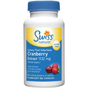 Swiss Cranberry Extract 1132mg Soft Gel - Natural Urinary Tract Infection Prevention
