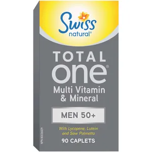 Swiss Total One Men 50+ Multi Vitamin & Mineral - Complete Nutritional Support for Men Over 50