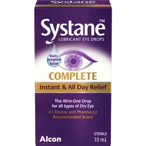 Systane Complete Eye Drops 10ml - Moisturizing Relief for Dry Eyes, Advanced Hydration Formula