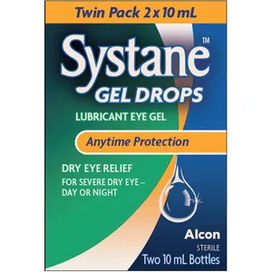 Systane Gel Drops for Severe Dry Eye Relief - Hydrating Eye Drops, 1-2 Drops for Contact Lens Users