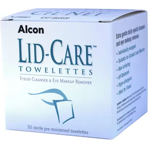 Systane Lid Care Towelettes - Sterile, Hypoallergenic Eyelid Hygiene Wipes for Gentle Cleansing