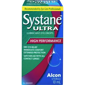 Systane Ultra Eye Drops 10ml for Dry Eye Relief, Soothing Moisture for Comfortable Vision