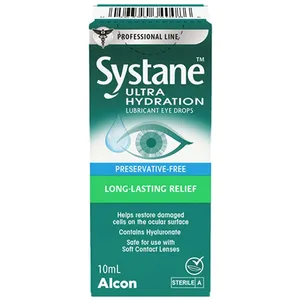 Systane Ultra Hydration Eye Drops 10ml - Soothing Relief for Dry Eyes, Long-Lasting Moisture
