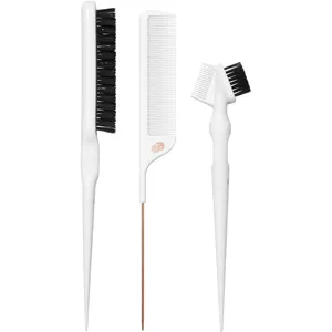 T3 Detail Set - 3-Piece Precision Styling Brush Set with Vegan Boar Bristles and Ergonomic Handle