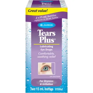 TEARS PLUS Ophthalmic Solution for Eye Dryness Relief - Long-Lasting Soothing Drops