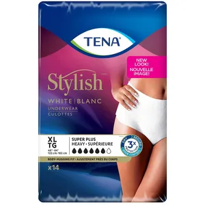 TENA Incontinence Underwear for Women, Super Plus Absorbency, Xlarge - Triple Protection Against Leaks