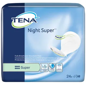 TENA Night Incontinence Pad Insert, Maximum Absorbency, Green - Overnight Comfort & Protection
