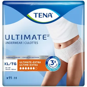 TENA Ultimate Absorbency Unisex Incontinence Underwear, XLarge - Soft, Comfortable, Leak Protection