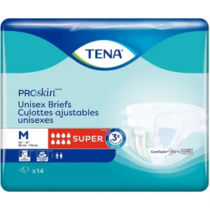 TENA Unisex Incontinence Brief Medium - Super Absorbency, Comfort, Breathable, Odor Control