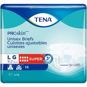 TENA Unisex Incontinence Briefs, Super Absorbency, Large - Comfortable & Discreet Protection