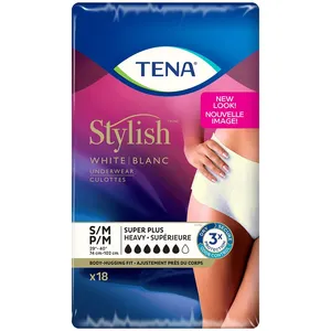 TENA Women’s Incontinence Underwear, Super Plus Absorbency, Small/Medium, Triple Protection