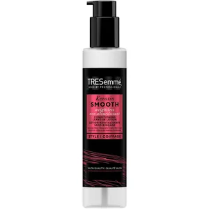 TRESemmé Keratin Smooth Leave-In Conditioner Lotion for Silky Hair, 88% Split Ends Sealed