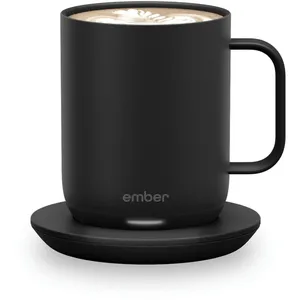 Temperature Control Smart Mug 295ml - Ember Mug² with App Control, Long Battery Life, Hand Wash Safe