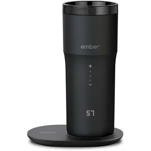 Temperature Control Smart Travel Mug 2+ with Apple Find My, Leakproof Design, 3-Hour Battery Life
