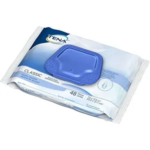 Tena Classic Washcloths - Alcohol-Free Cleansing Wipes for Personal Hygiene
