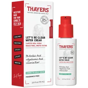 Thayers Let’s Be Clear Water Face Cream with Azelaic Acid & Hyaluronic Acid for Oily Skin