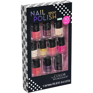 The Color Workshop 10-Color Bright Nail Polish Set - Versatile Bright Collection for All Occasions