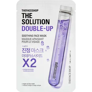 The Face Shop Double-up Soothing Face Mask with Madecassoside for Sensitive Skin