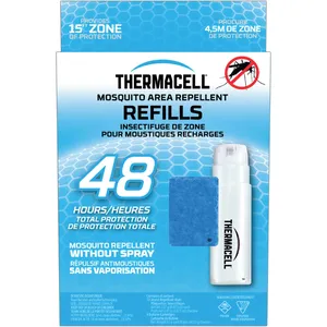 Thermacell Mosquito Repellent Original Refills - 48 Hours Protection with 4 Cartridges & 12 Mats