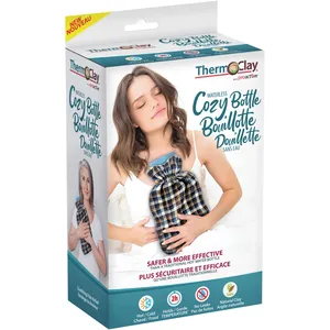Thermo-O-Clay Waterless Cozy Bottle for Hot or Cold Therapy, Long Lasting Pain Relief