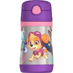 Thermos FUNtainer Water Bottle w/ Straw Paw Patrol for Girls - 12 Hours Cold, BPA-Free, 18M+