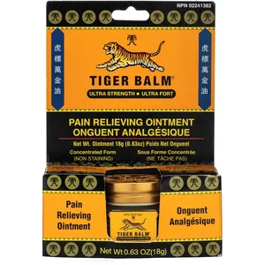 Tiger Balm Ultra Pain Relief Ointment 18g - Effective for Muscle Aches, Arthritis, Backache