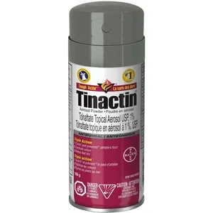 Tinactin Aerosol Powder 100g - Antifungal Treatment for Athlete's Foot, Moisture Absorbing Spray
