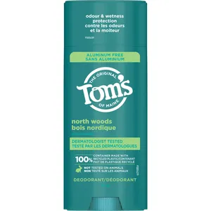 Tom's of Maine North Woods Natural Deodorant, Aluminum Free, 92g - Vegan, Dermatologist Tested