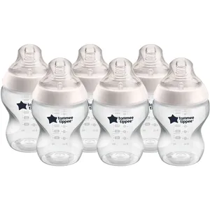 Tommee Tippee Closer to Nature Anti-Colic Baby Bottle, 9oz, Slow-Flow Nipple for Natural Feeding
