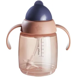 Tommee Tippee Superstar Weighted Straw Cup for Toddlers, Pink, Leak-Proof, Antimicrobial