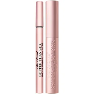 Too Faced BTS Mascara and Liner Duo - Ultimate Eye Makeup Set for Stunning Length and Definition