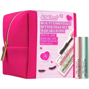 Too Faced Better Than Sex Mascara Icons Set - Deepest Black Waterproof & Original Travel Sizes