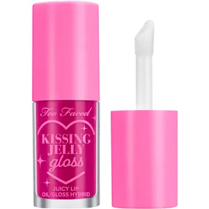 Too Faced Kissing Jelly Lip Oil Gloss Pina Colada - Hydrating Lip Gloss with Shine & Nourishing Oils