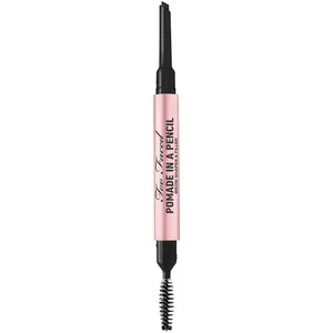 Too Faced Pomade in a Pencil Brow Shaper & Filler, Soft Black - 36-Hour Waterproof Formula