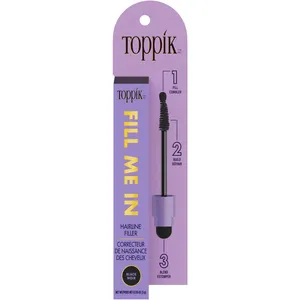 Toppik Fill Me In Hairline Corrector - Medium Brown, Instant Thicker Hair, 3-in-1 Tool for Men & Women