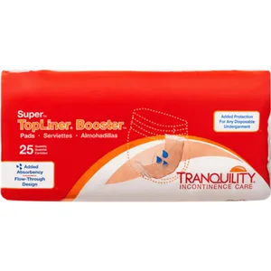 Tranquility Topliner Super Booster Pad - 15" x 4.25", Latex-Free, Cloth-Like, Extra Absorption