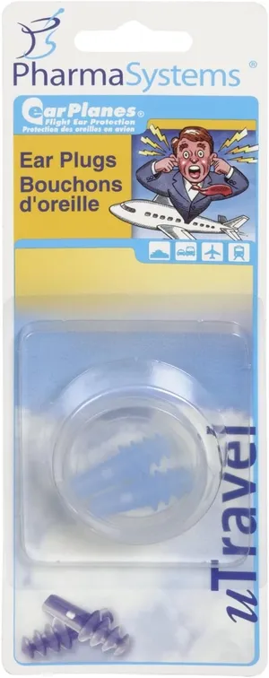 Travel Ear Plugs for Adults - FlightFit NRR 24 - Comfortable, Pain-Free Journey - 1 Pair