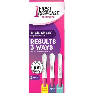 Triple Check Pregnancy Test Kit - 3 Tests for Early Results, Over 99% Accuracy, Easy Read Window