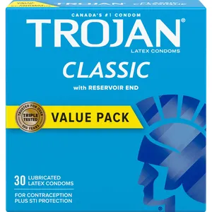 Trojan Classic Lubricated Condoms - Trusted Premium Latex for Safe and Pleasurable Experiences
