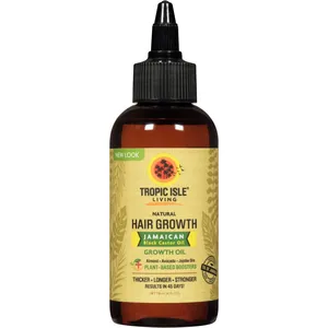 Tropic Isle Living Hair Growth Oil - Thicker, Longer, Stronger Hair in 45 Days with Plant-Based Boosters