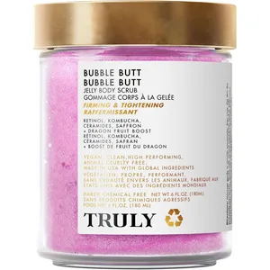 Truly Beauty Bubble Butt Super Scrub - Exfoliating Scrub with Retinol, Saffron & Kombucha