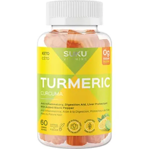 Turmeric Gummies with Curcumin & Black Pepper â€“ Anti-Inflammatory & Digestion Aid, 60 Count