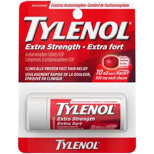 Tylenol Extra Strength Pain Relief Acetaminophen 500mg EZTabs - Fast Relief from Headaches & Aches