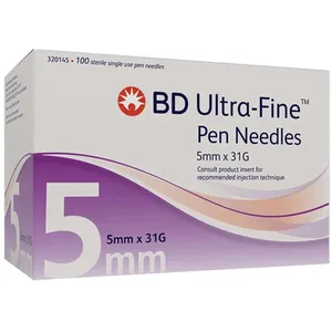 Ultra-Fine Pen Needle 5mm 31G - Smooth Insulin Delivery with Electro-Polished Surgical Steel